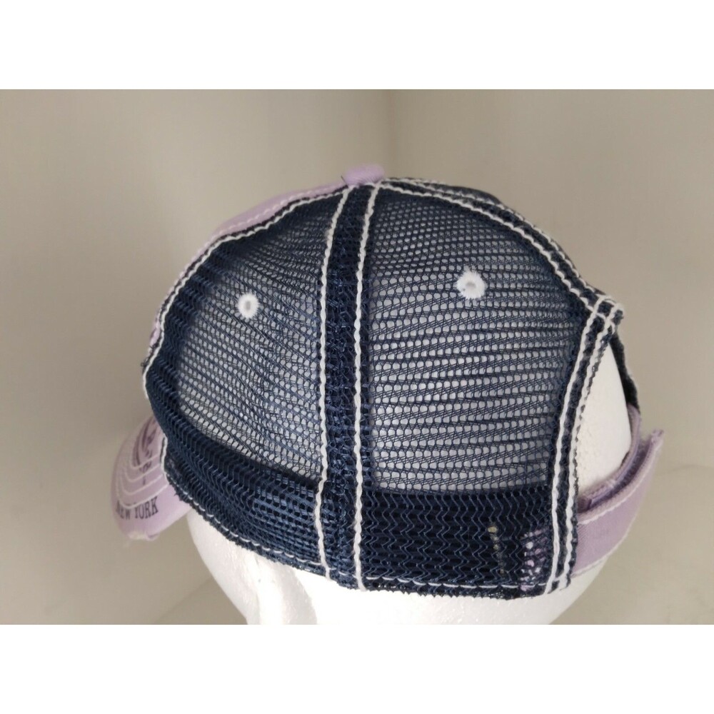 Hard Rock New York Couture Distressed  Purple Blue Mesh Trucker Hat - Picture 4 of 8